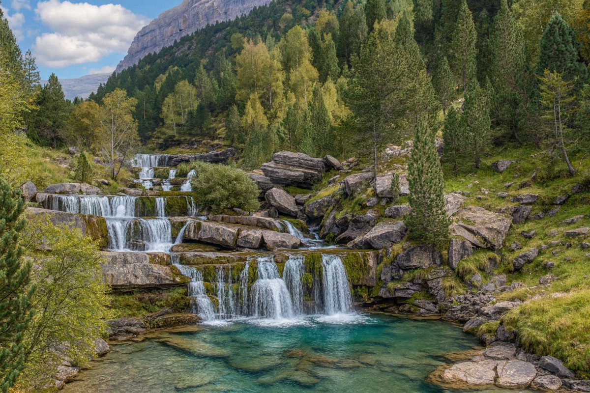 Cascada en el valle de Ordesa